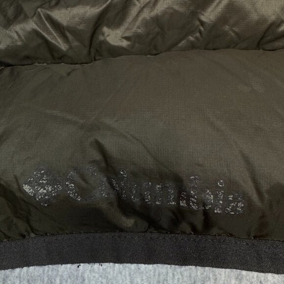 Columbia Titanium 700 Down Reversible Puffer Green Brown Jacket Men's Size L - Picture 12 of 16